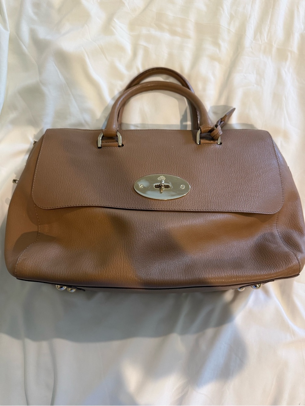 Mulberry Brown del Rey Leather Satchel Handbag